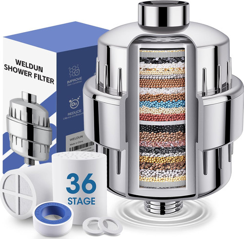 Stage shower filter with - 36,